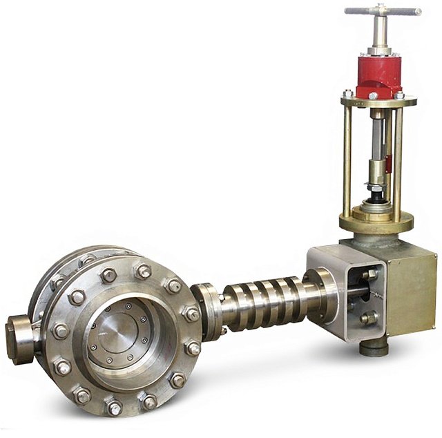 Клапан баттерфляй высокотемпературный отсечной. Серия КБР-Р