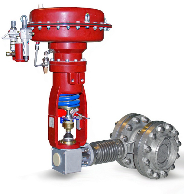 Отсечной клапан баттерфляй в высокотемпературном исполнении 