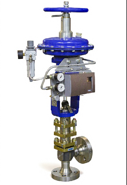 Регулирующий клапан угловой конструкции с сильфонным уплотнением. Серия КМР
