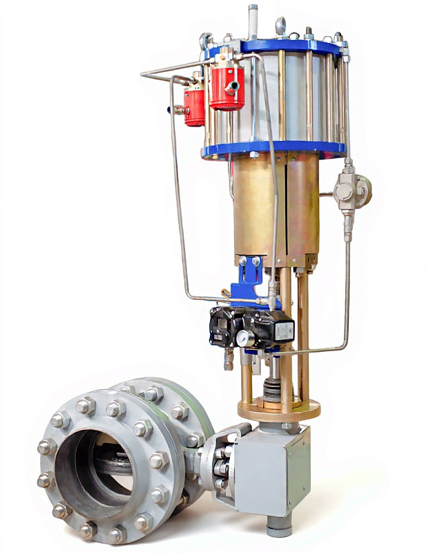 Клапан баттерфляй регулирующий с функцией отсечки