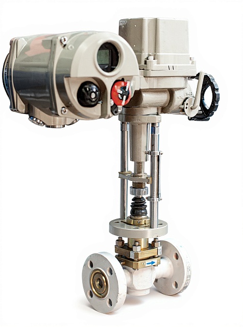 Регулирующий клапан с электроприводом. Серия КМР-Э