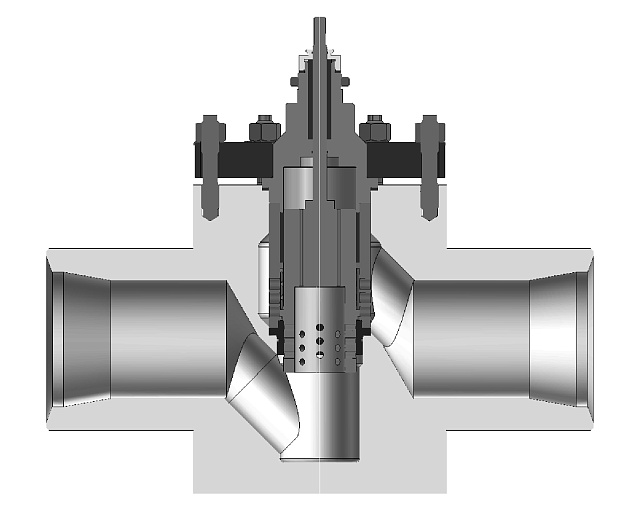 Многокаскадный клапан на высокое давление
